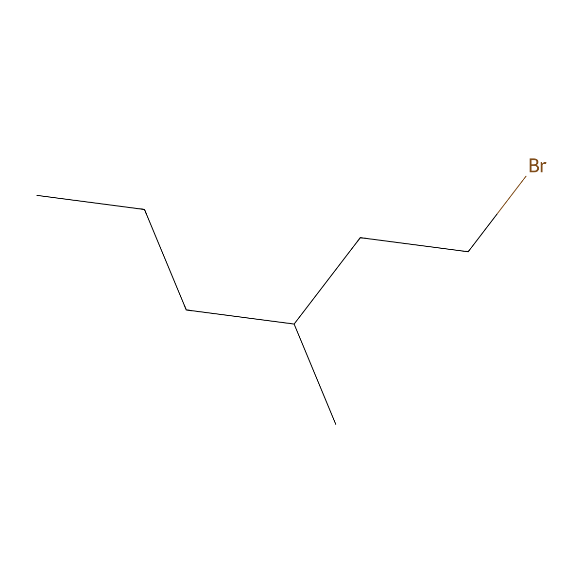1-Bromo-3-methylhexane molecular structure, CAS 75854-66-9