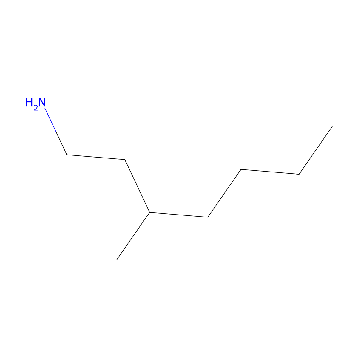 3-Methylheptan-1-amine molecular structure, CAS 75854-67-0