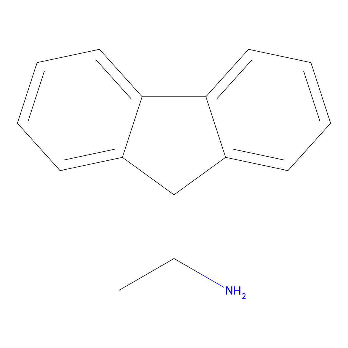 1-(9h-Fluoren-9-yl)ethan-1-amine molecular structure, CAS 758629-83-3