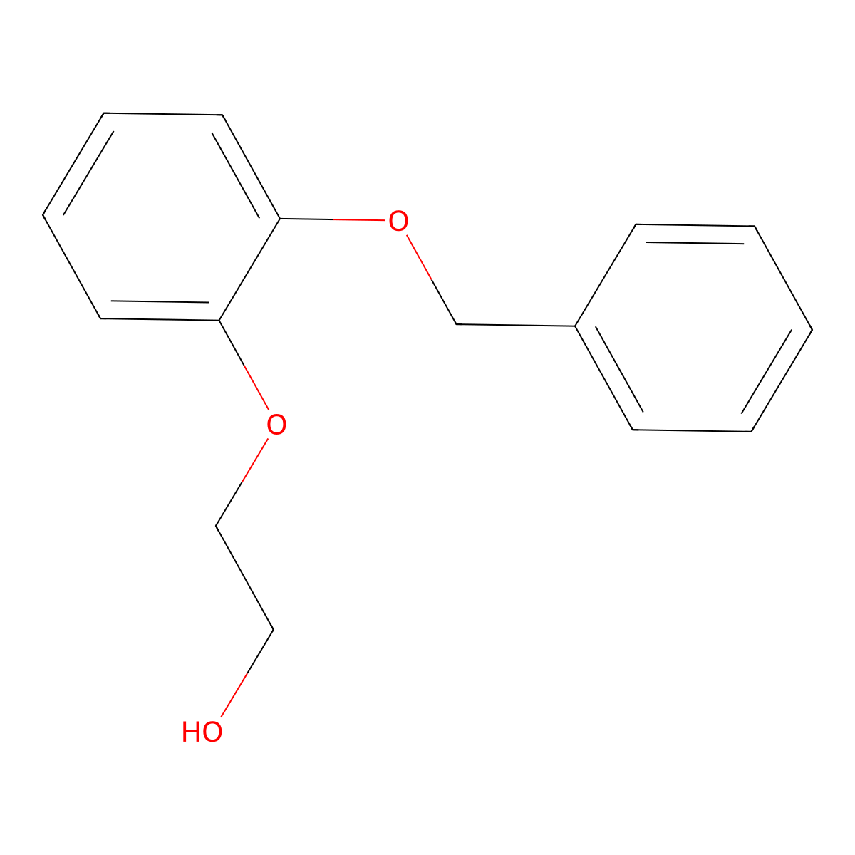 2-[2-(Benzyloxy)phenoxy]ethanol molecular structure, CAS 75863-78-4