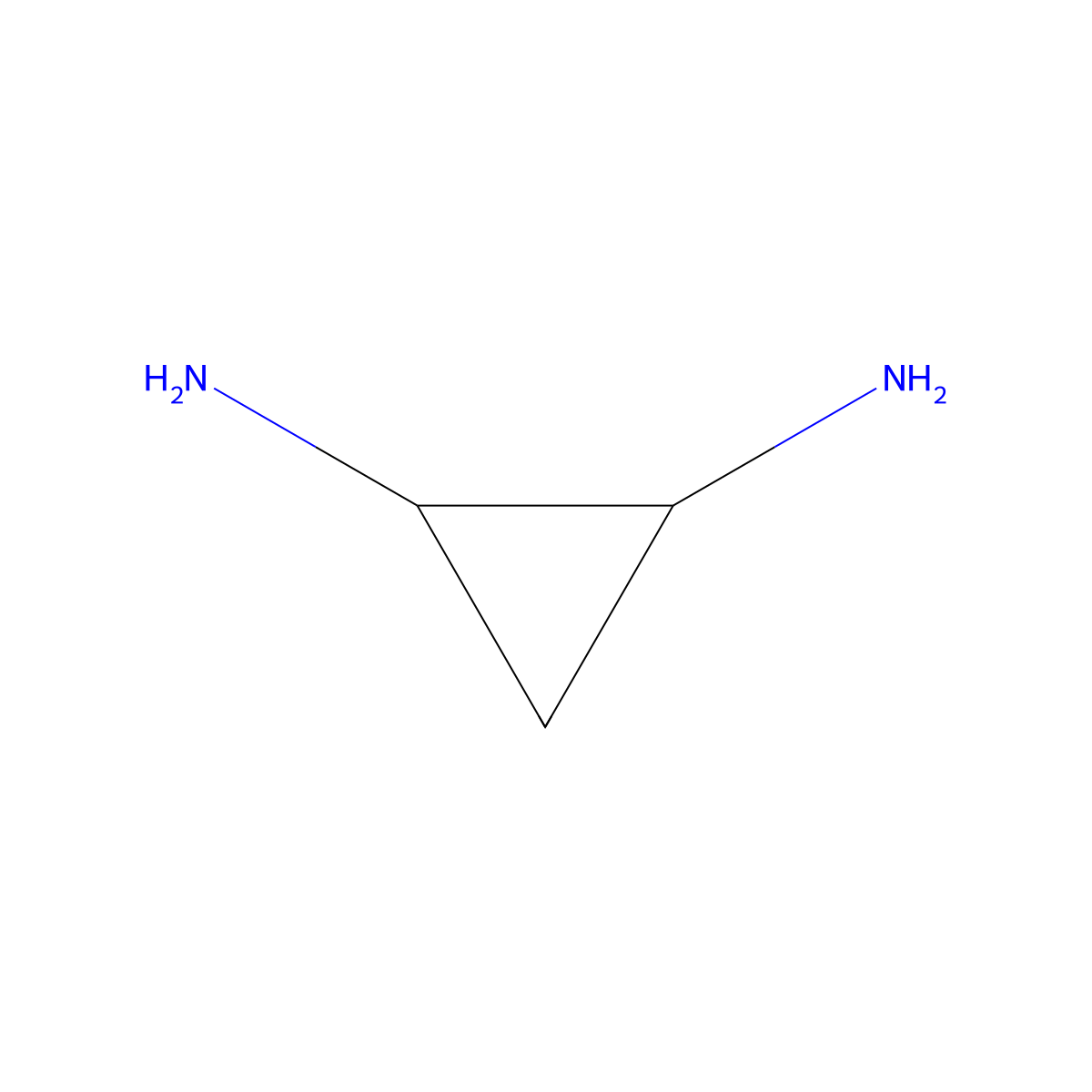 (1R,2R)-Cyclopropane-1,2-diamine molecular structure, CAS 758637-65-9