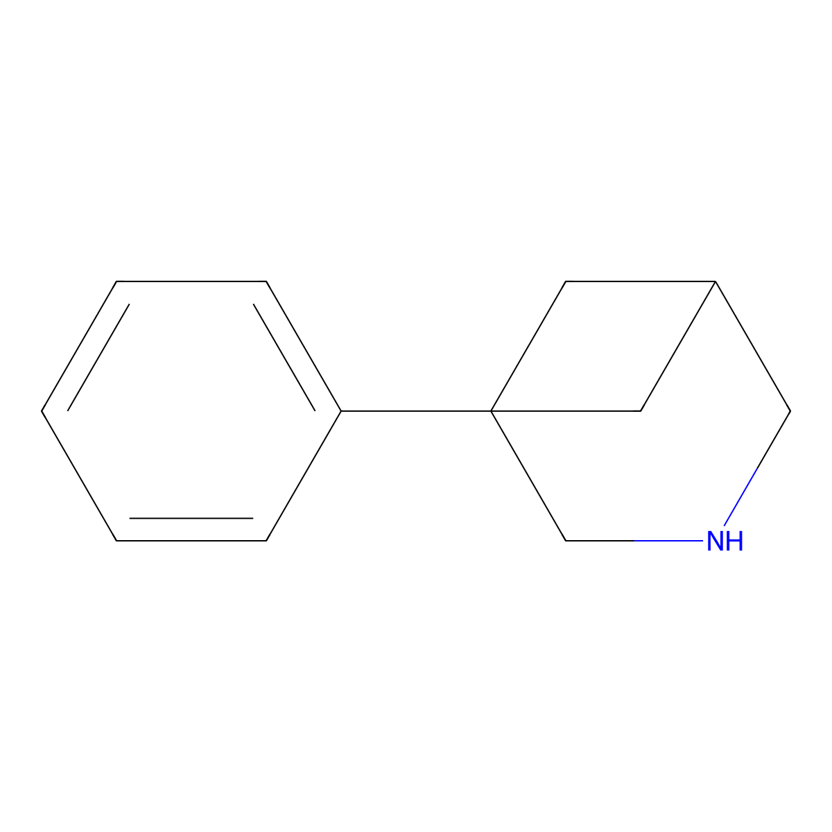 1-Phenyl-3-azabicyclo[3.1.1]heptane molecular structure, CAS 758648-42-9