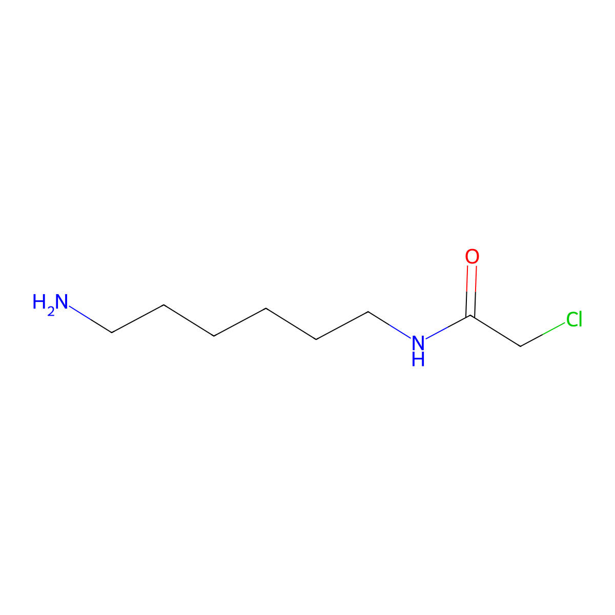 N-(6-aminohexyl)-2-chloroacetamide molecular structure, CAS 758649-38-6