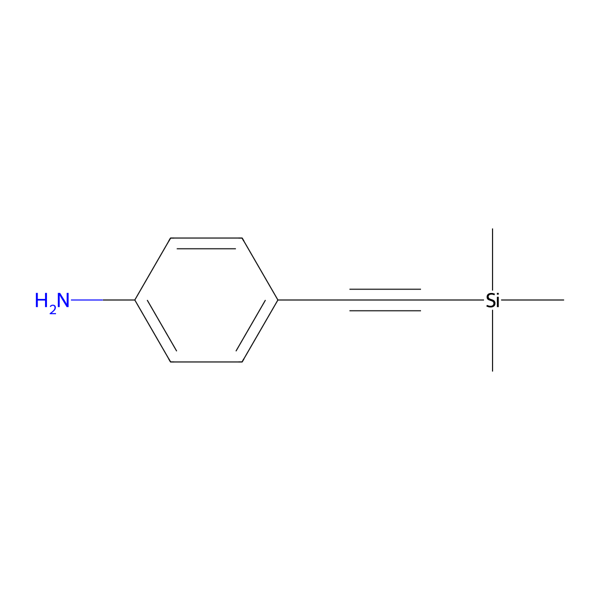 4-((Trimethylsilyl)ethynyl)aniline molecular structure, CAS 75867-39-9