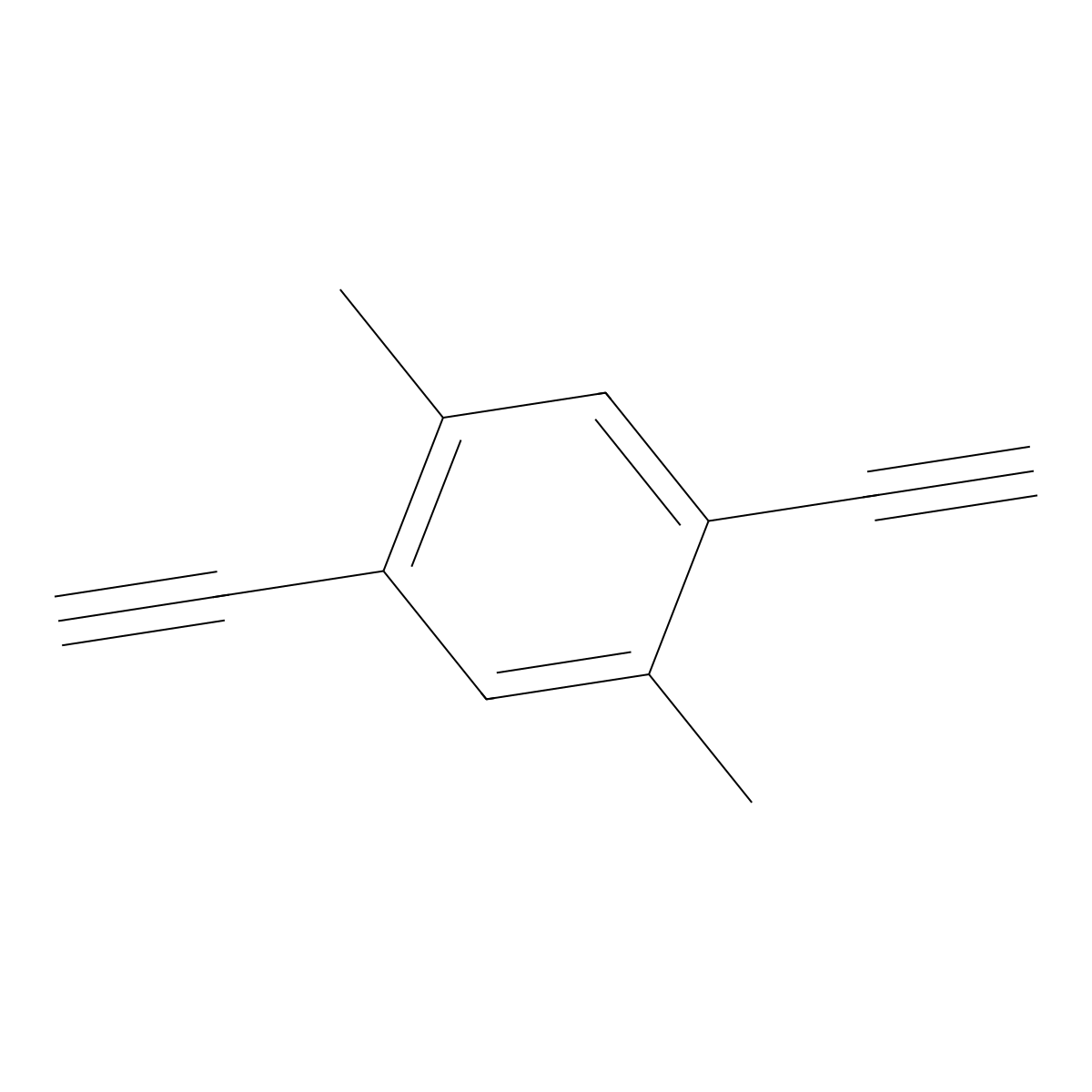 1,4-Diethynyl-2,5-dimethylbenzene molecular structure, CAS 75867-45-7