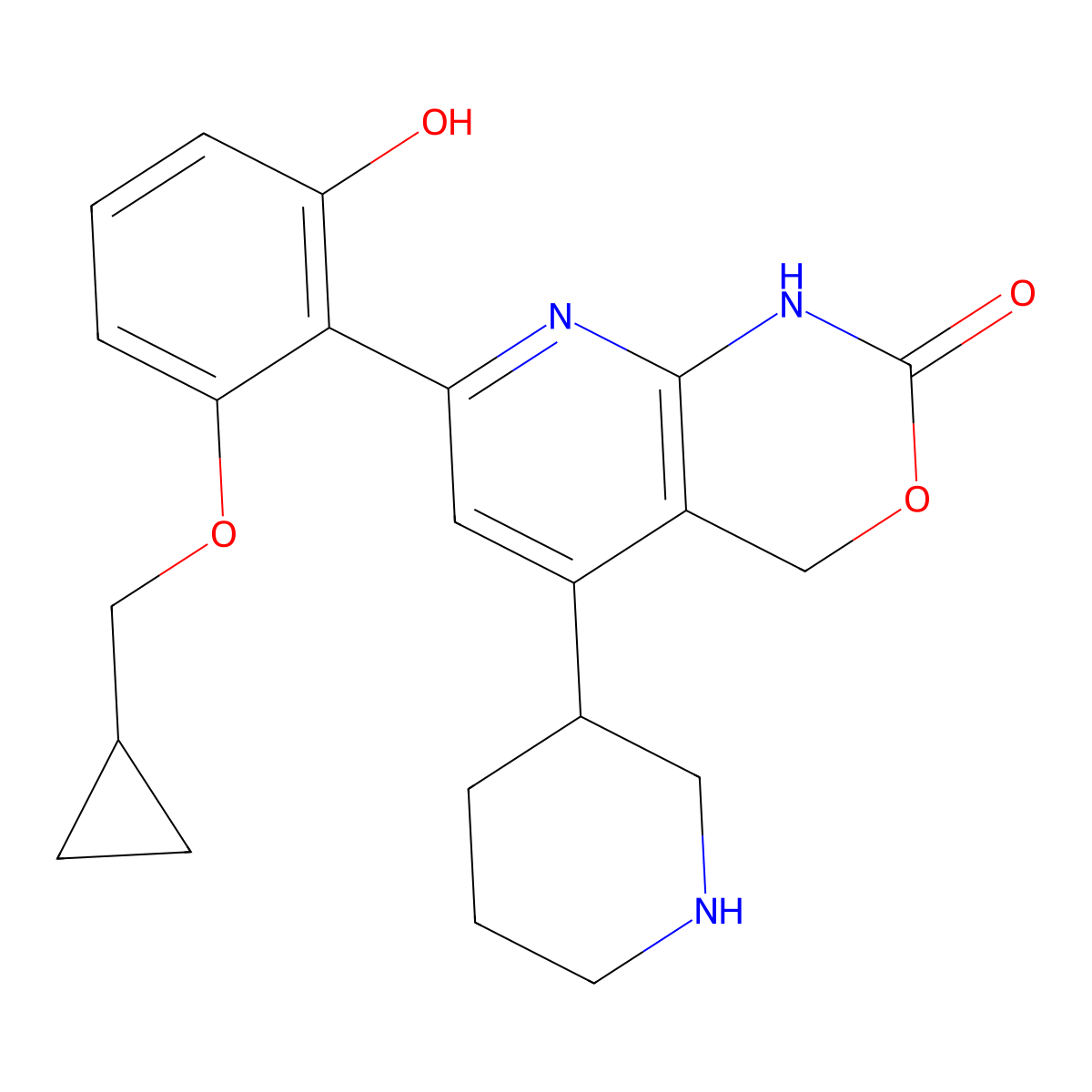 Bay 65-1942 (R form) molecular structure, CAS 758683-21-5