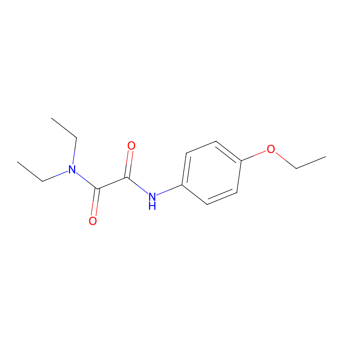 N-(4-ethoxyphenyl)-N',N'-diethyloxamide molecular structure, CAS 758704-79-9