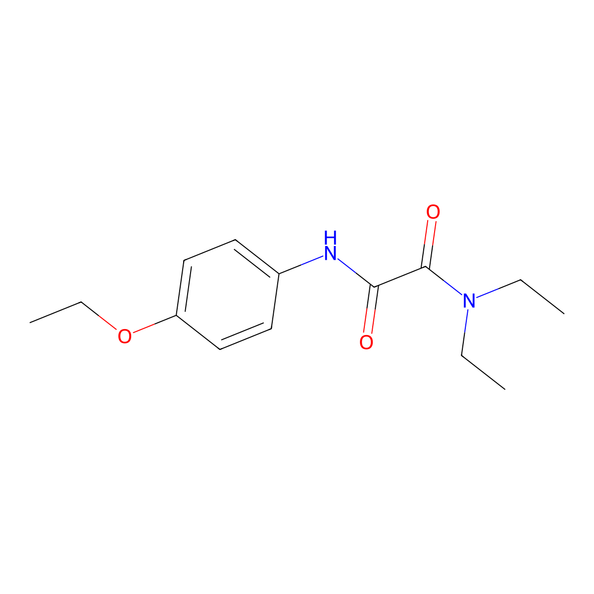 N-(4-ethoxyphenyl)-N',N'-diethyloxamide molecular structure, CAS 758704-79-9