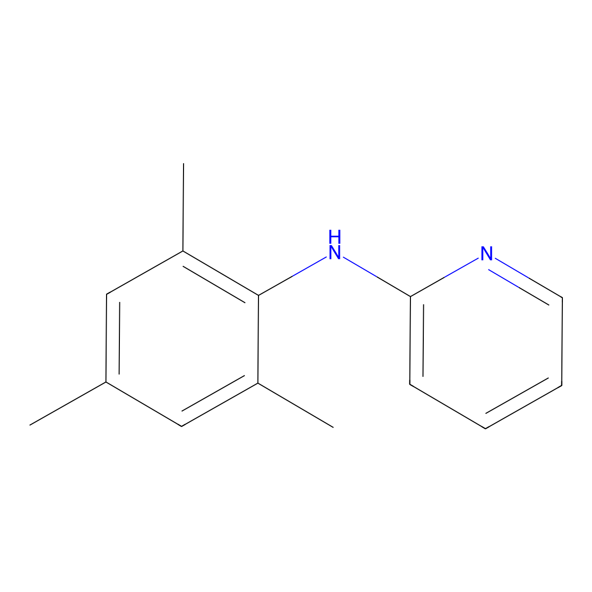 N-Mesitylpyridin-2-amine molecular structure, CAS 758705-83-8