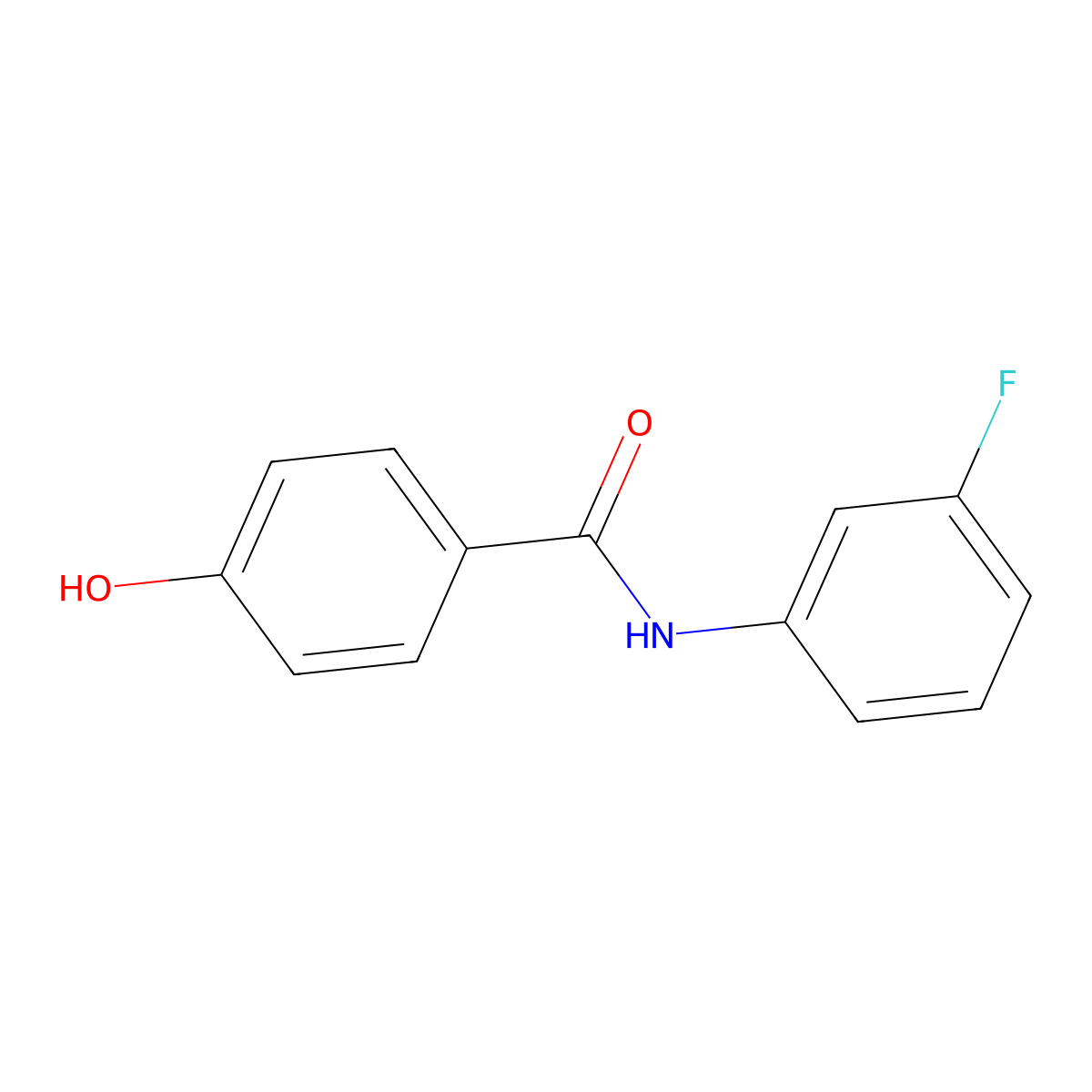 N-(3-Fluorophenyl)-4-hydroxybenzamide molecular structure, CAS 758706-52-4
