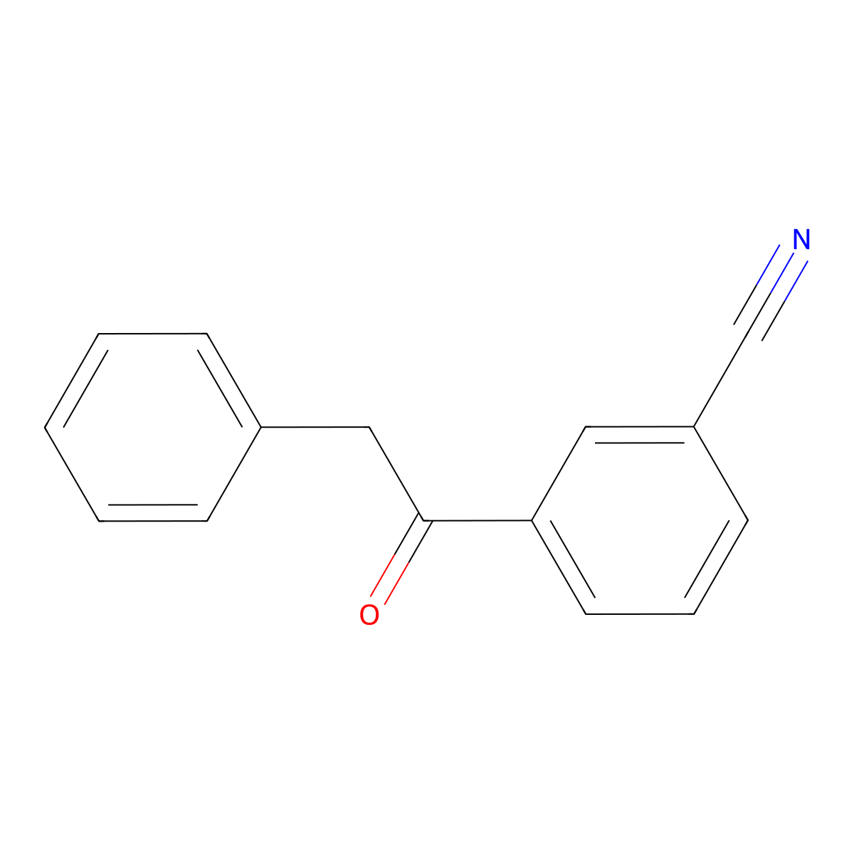 3-(Phenylacetyl)benzonitrile molecular structure, CAS 758710-68-8