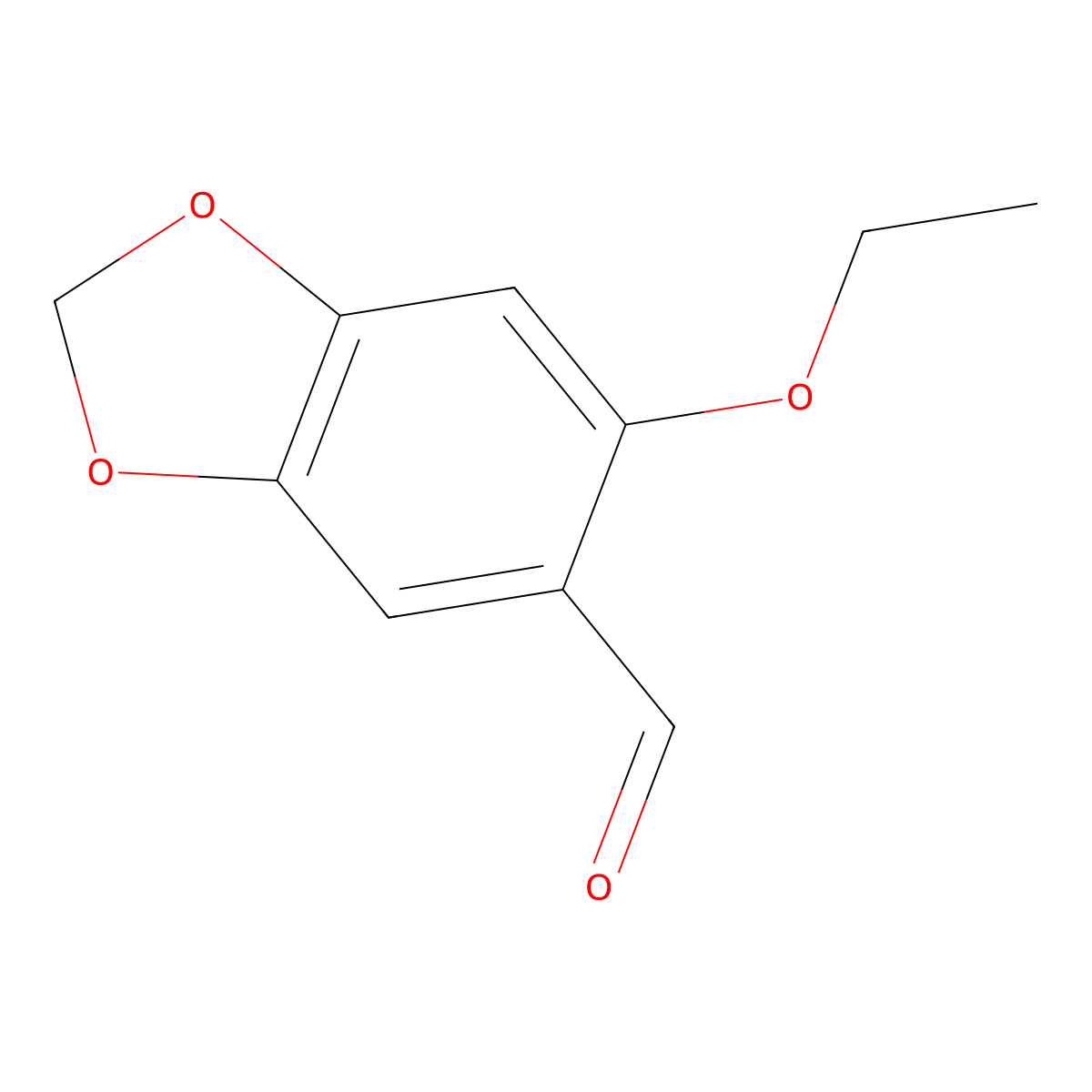 6-Ethoxy-benzo[1,3]dioxole-5-carbaldehyde molecular structure, CAS 75889-50-8