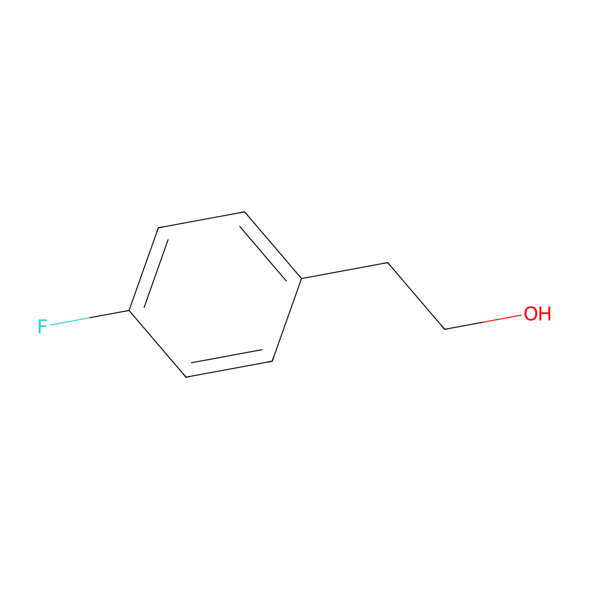 4-Fluorophenethyl Alcohol molecular structure, CAS 7589-27-7