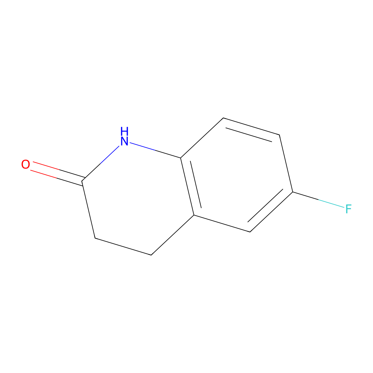 6-Fluoro-3,4-dihydroquinolin-2(1H)-one molecular structure, CAS 75893-82-2