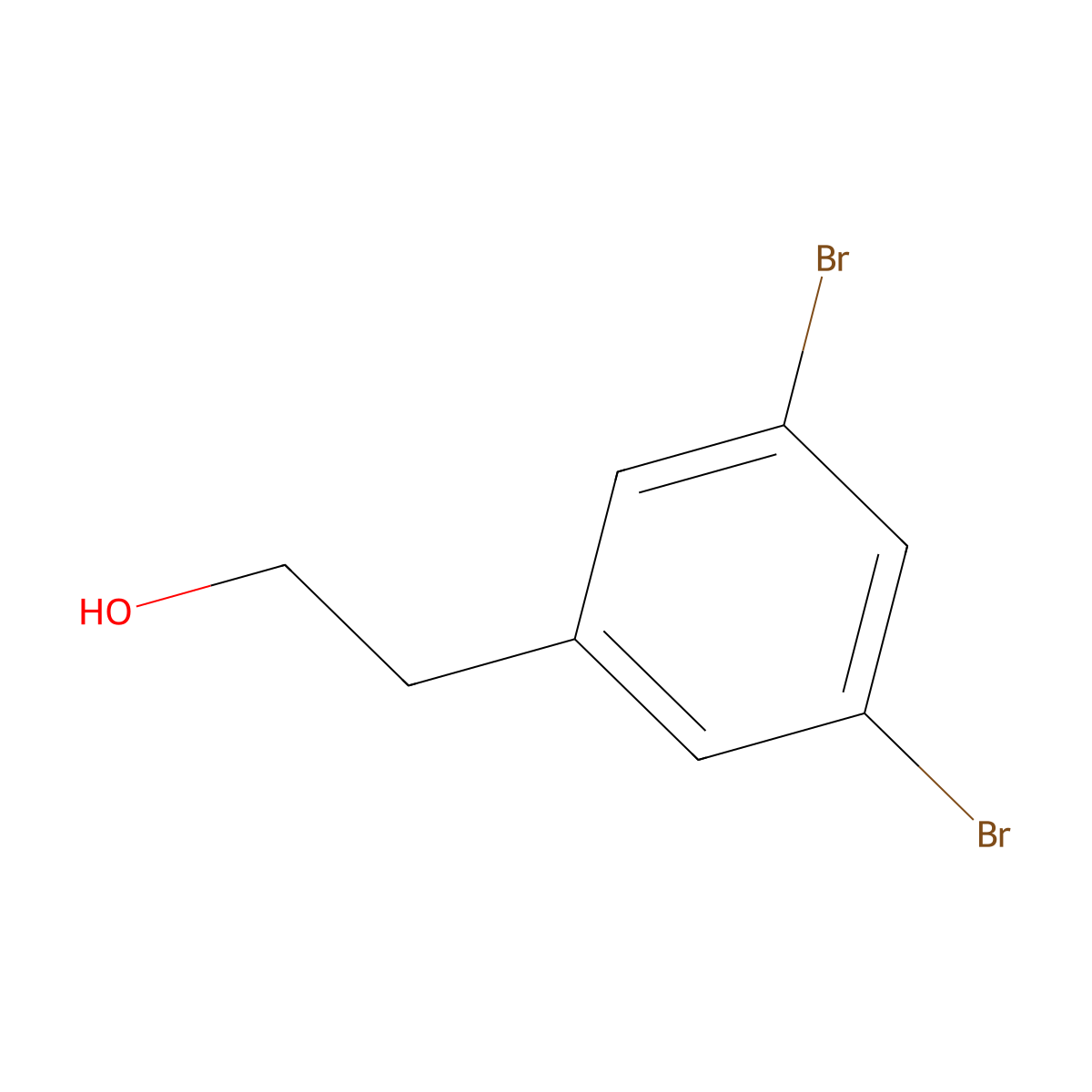 2-(3,5-Dibromophenyl)ethanol molecular structure, CAS 75894-93-8