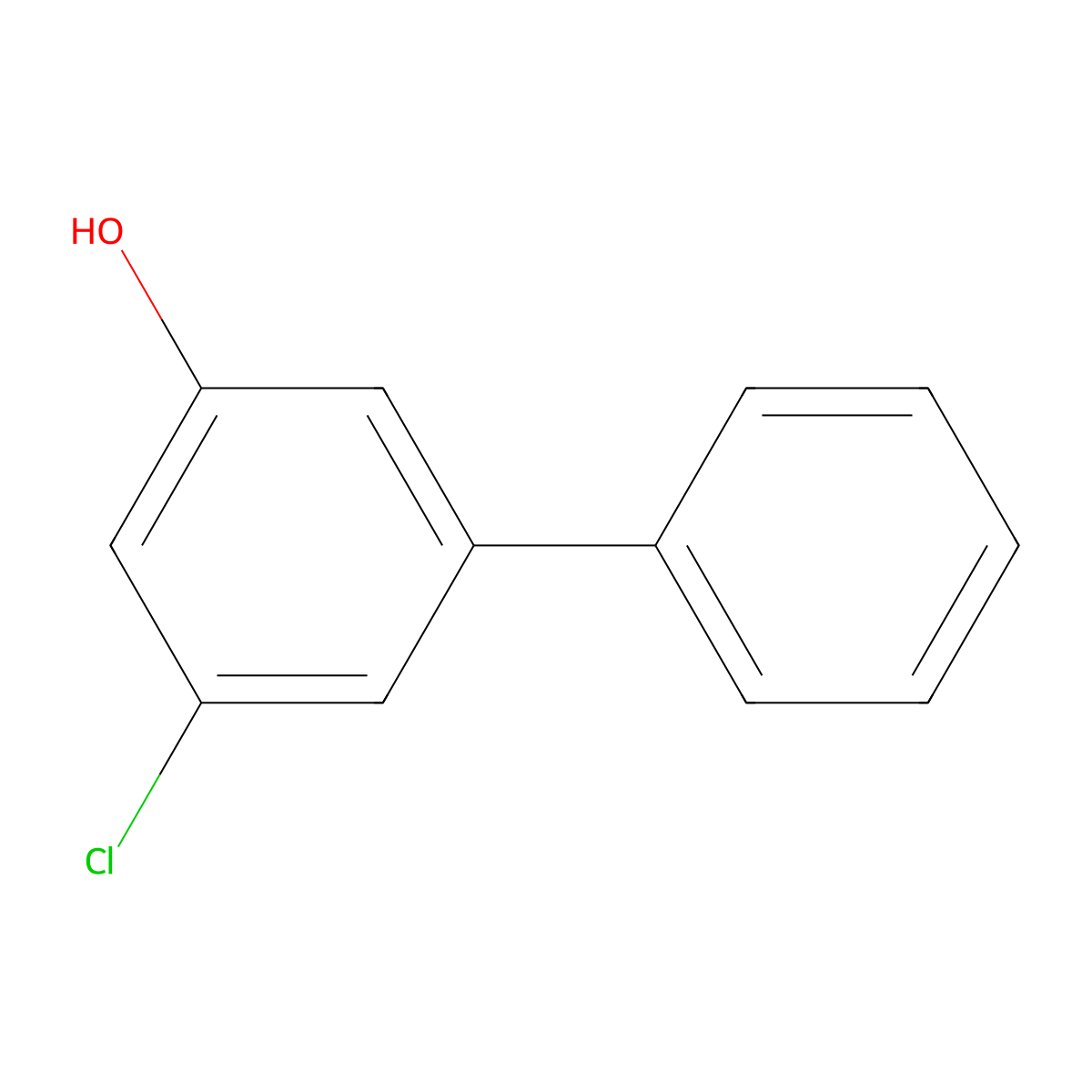5-Chloro(1,1'-biphenyl)-3-ol molecular structure, CAS 75895-54-4