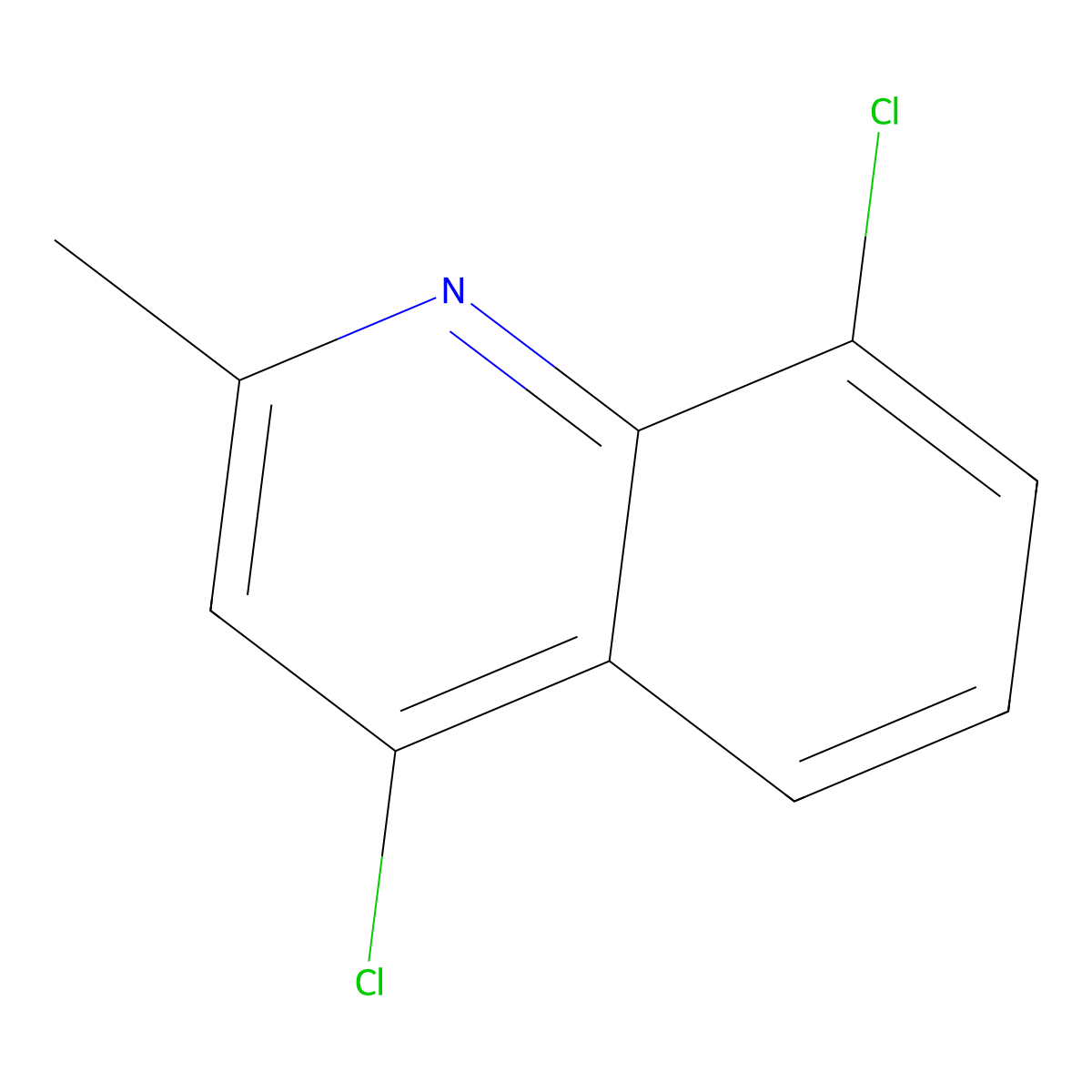 4,8-Dichloro-2-methylquinoline molecular structure, CAS 75896-69-4