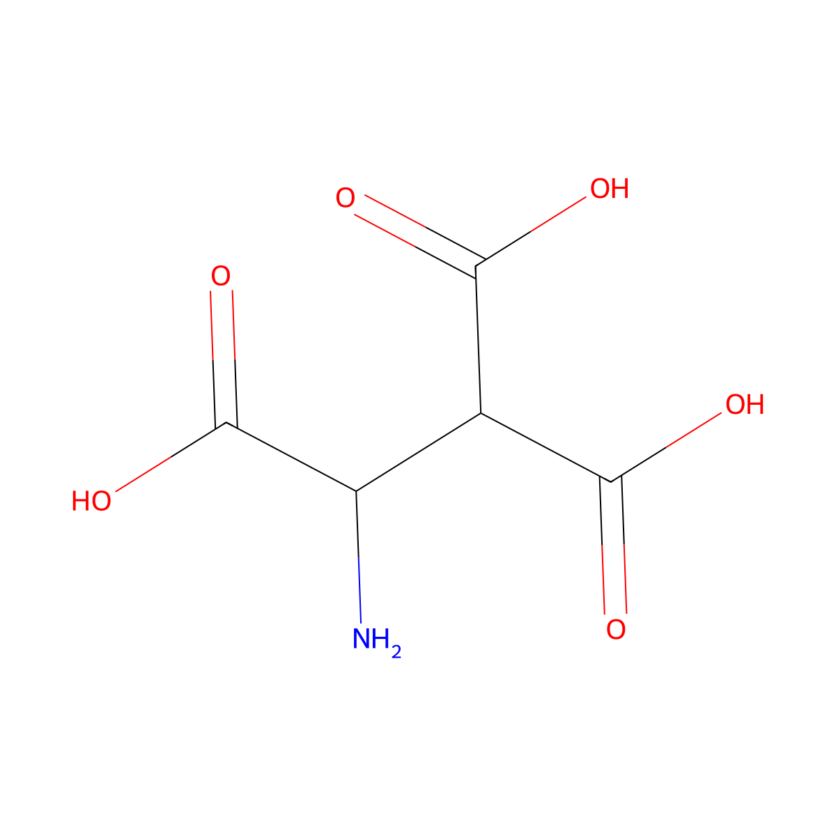 beta-Carboxyaspartic acid molecular structure, CAS 75898-26-9