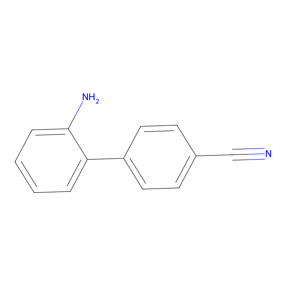 2'-Amino-biphenyl-4-carbonitrile molecular structure, CAS 75898-35-0