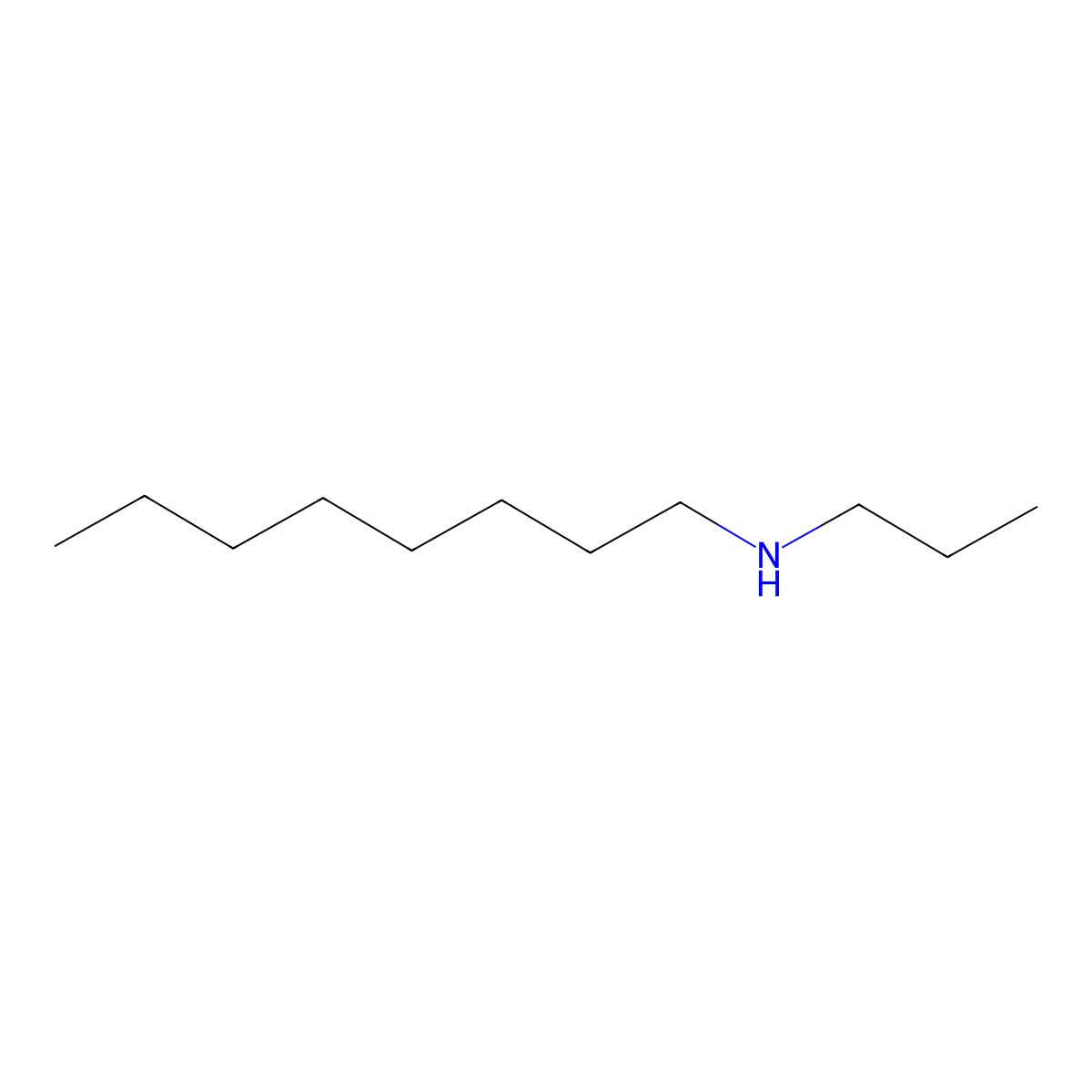 N-propyloctan-1-amine molecular structure, CAS 75898-40-7