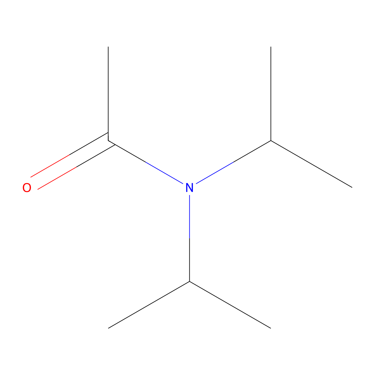 N,N-Diisopropylacetamide molecular structure, CAS 759-22-8