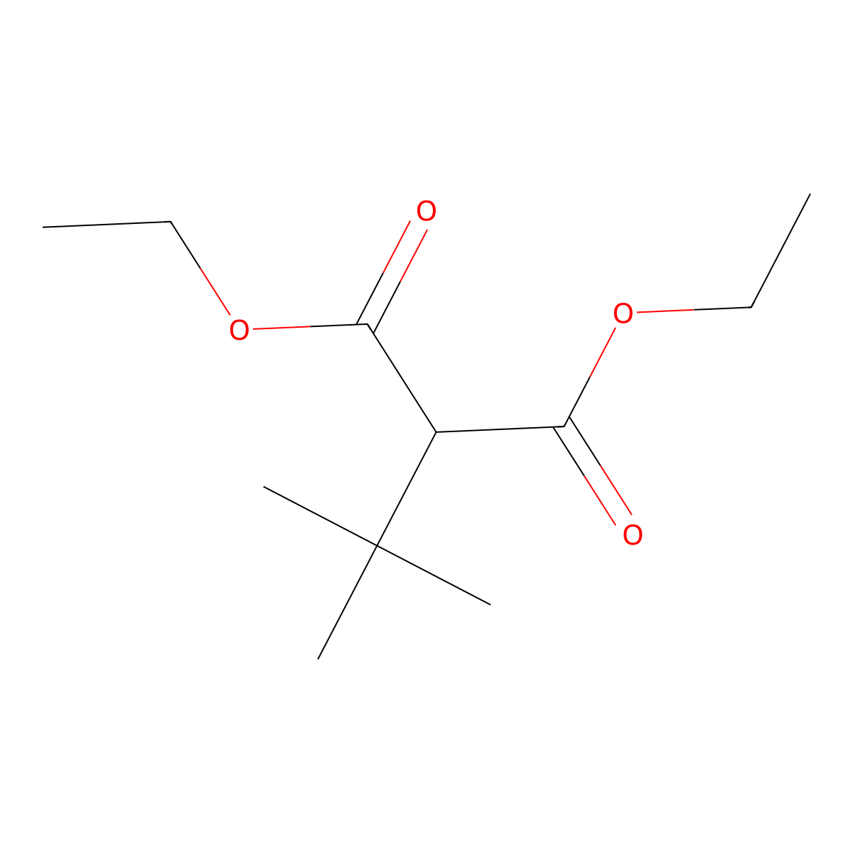1,3-Diethyl 2-(1,1-dimethylethyl)propanedioate molecular structure, CAS 759-24-0