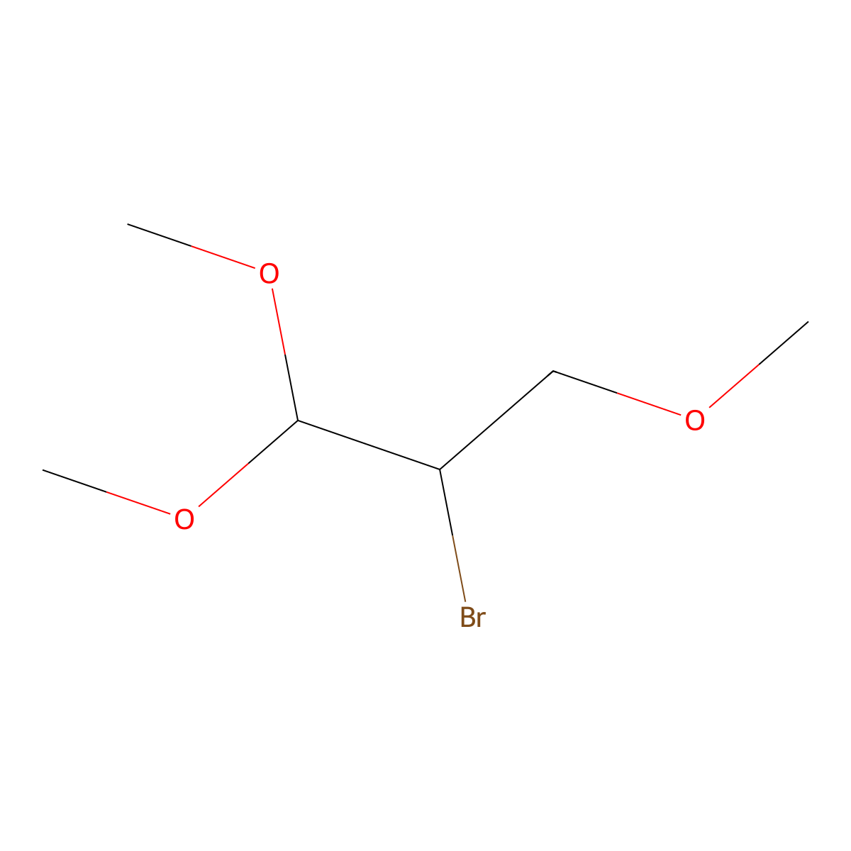 2-Bromo-1,1,3-trimethoxypropane molecular structure, CAS 759-97-7