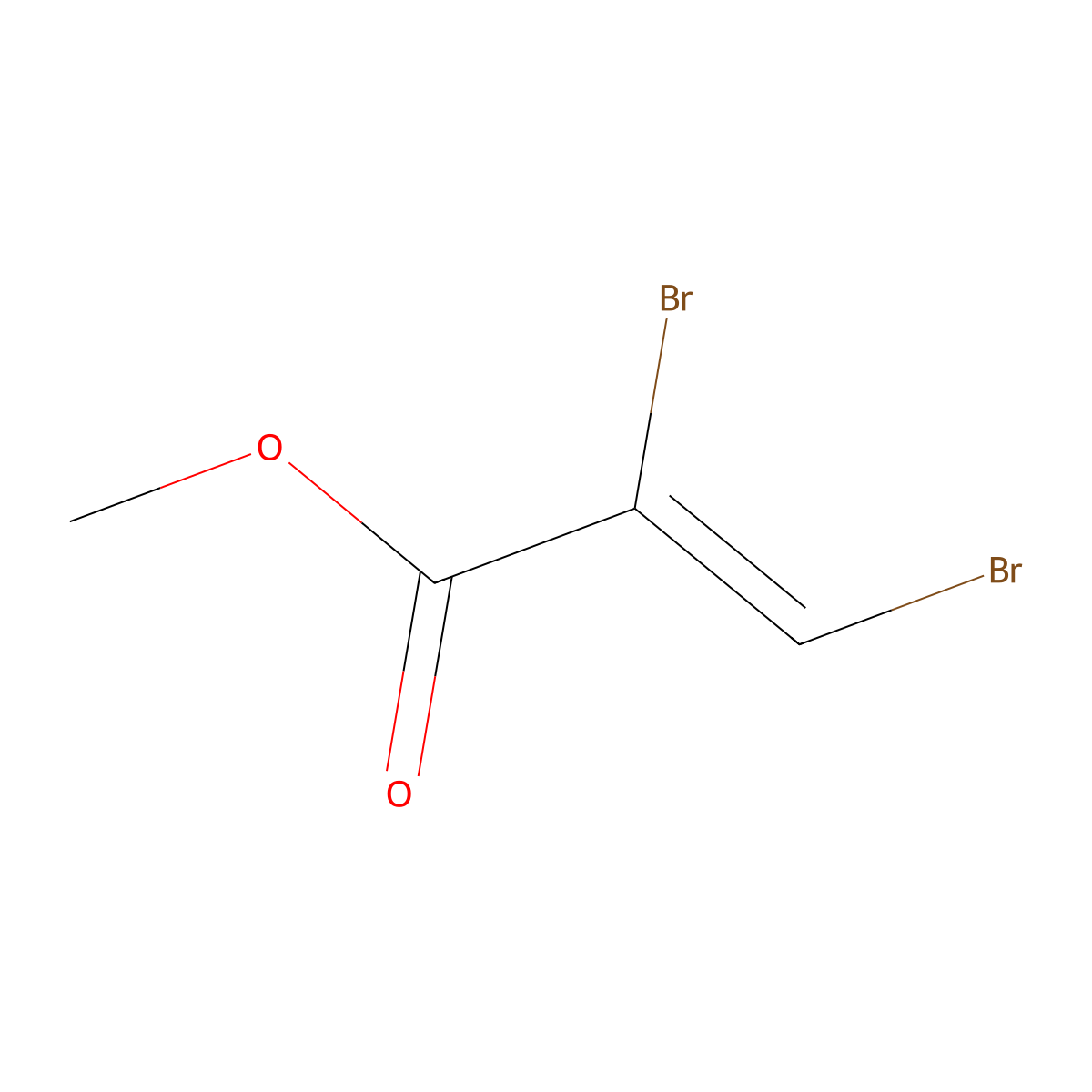 2-Propenoic acid, 2,3-dibromo-, methyl ester molecular structure, CAS 759-99-9