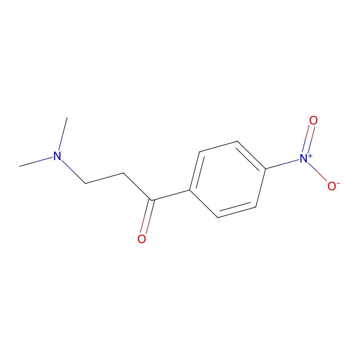 3-(Dimethylamino)-1-(4-nitrophenyl)-1-propanone molecular structure, CAS 75902-86-2