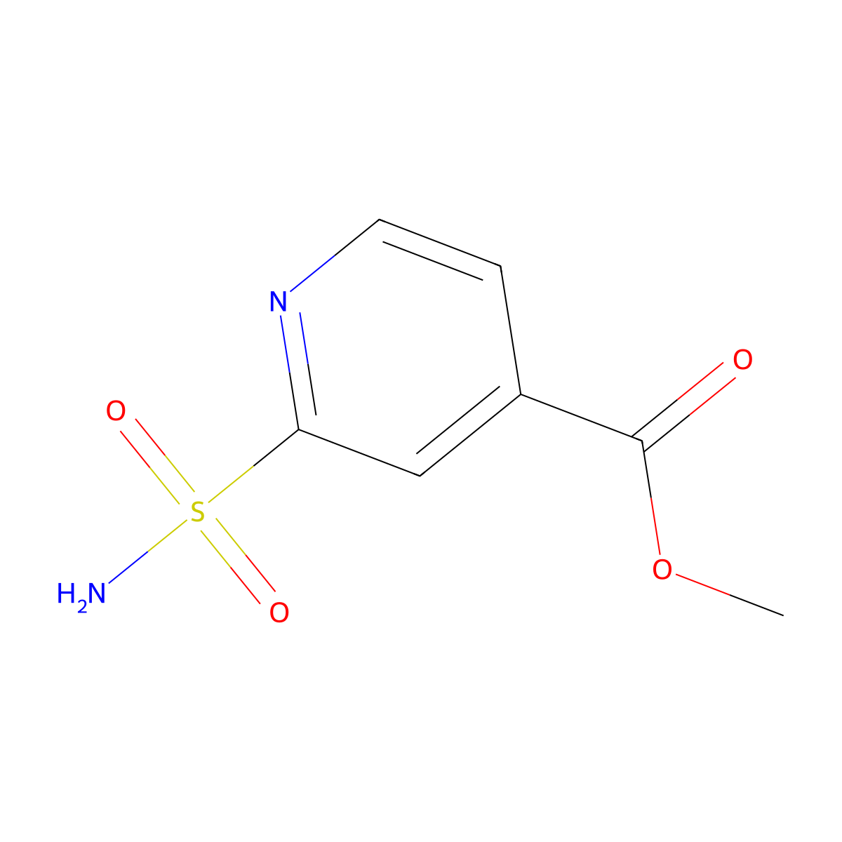 Methyl 2-sulfamoylpyridine-4-carboxylate molecular structure, CAS 75903-51-4