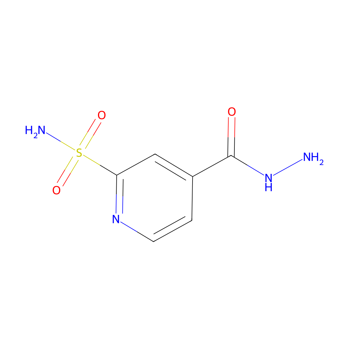 4-(Hydrazinecarbonyl)pyridine-2-sulfonamide molecular structure, CAS 75903-53-6
