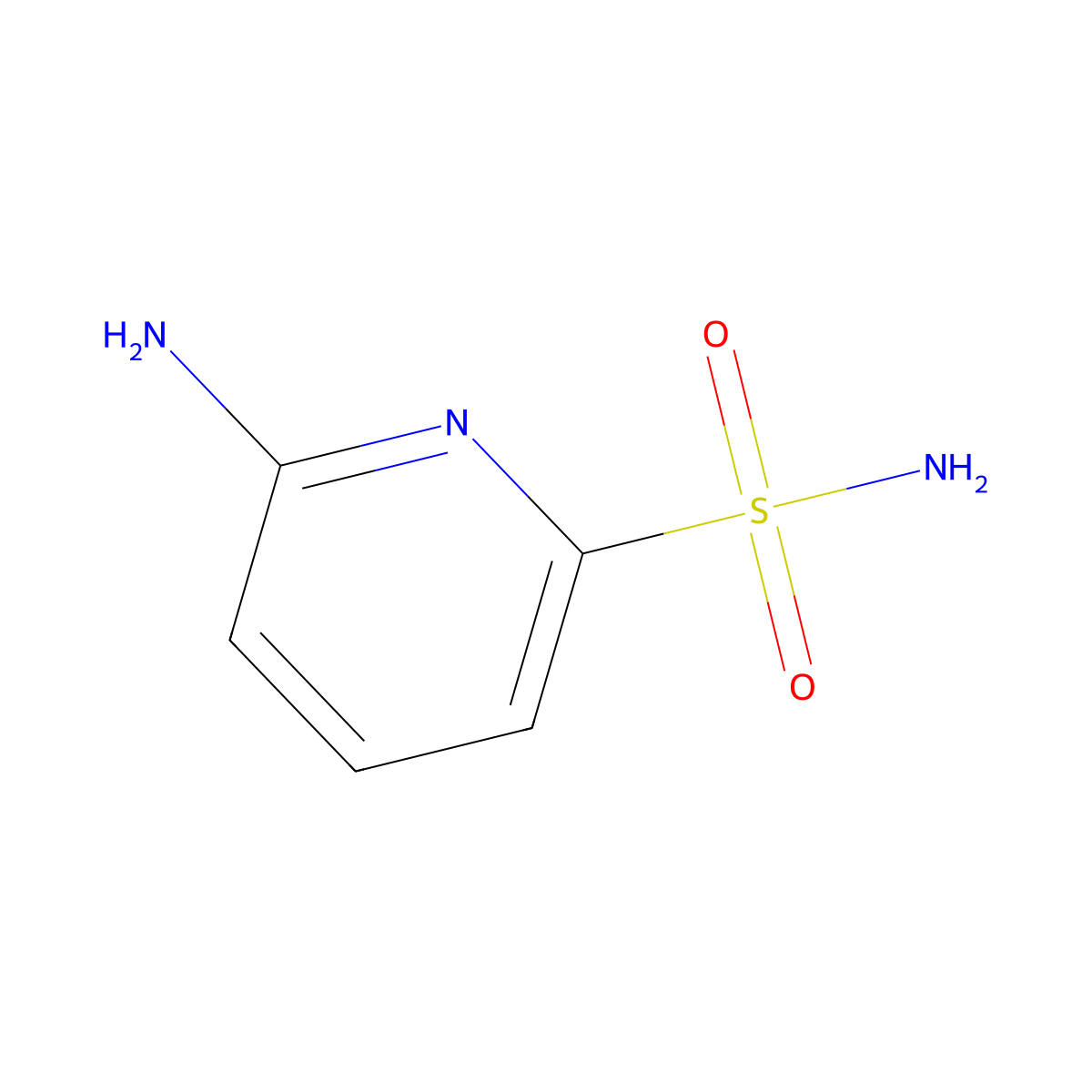 6-Amino-2-pyridinesulfonamide molecular structure, CAS 75903-58-1