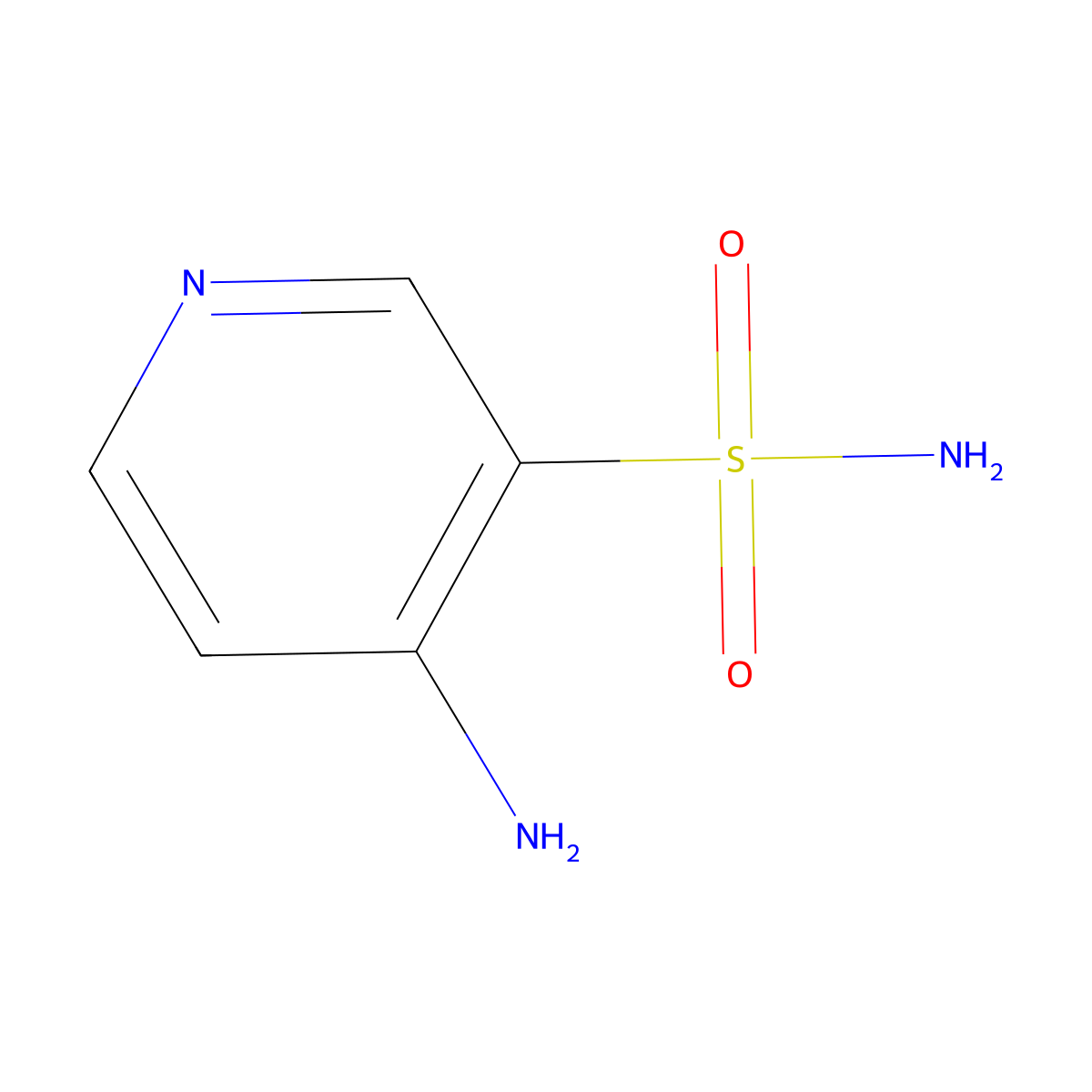 4-Amino-3-pyridinesulfonamide molecular structure, CAS 75903-62-7
