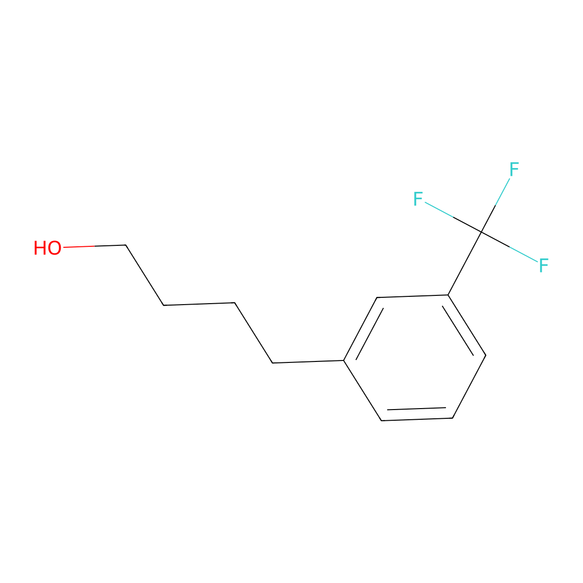 4-[3-(Trifluoromethyl)phenyl]butan-1-ol molecular structure, CAS 75906-37-5