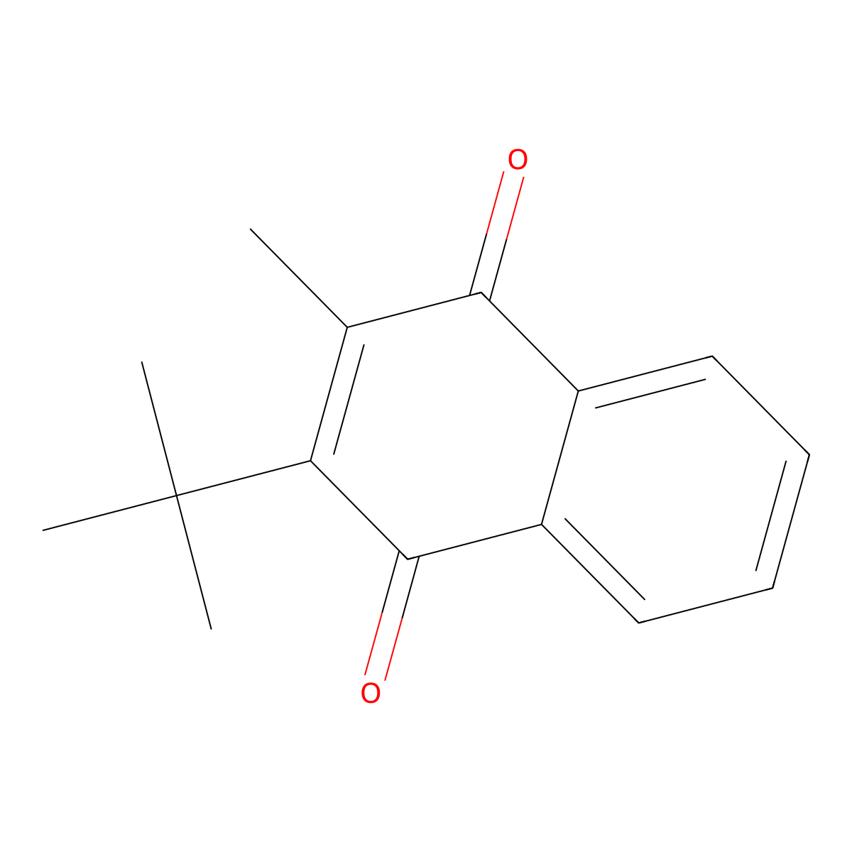 2-Tert-butyl-3-methylnaphthalene-1,4-dione molecular structure, CAS 75909-62-5
