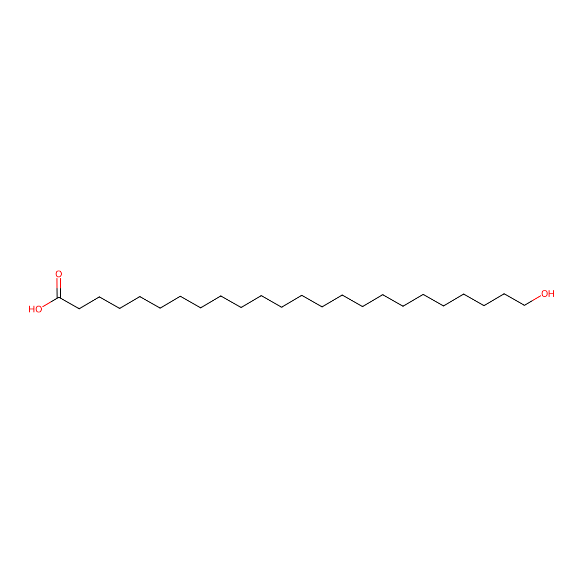 24-Hydroxytetracosanoic acid molecular structure, CAS 75912-18-4