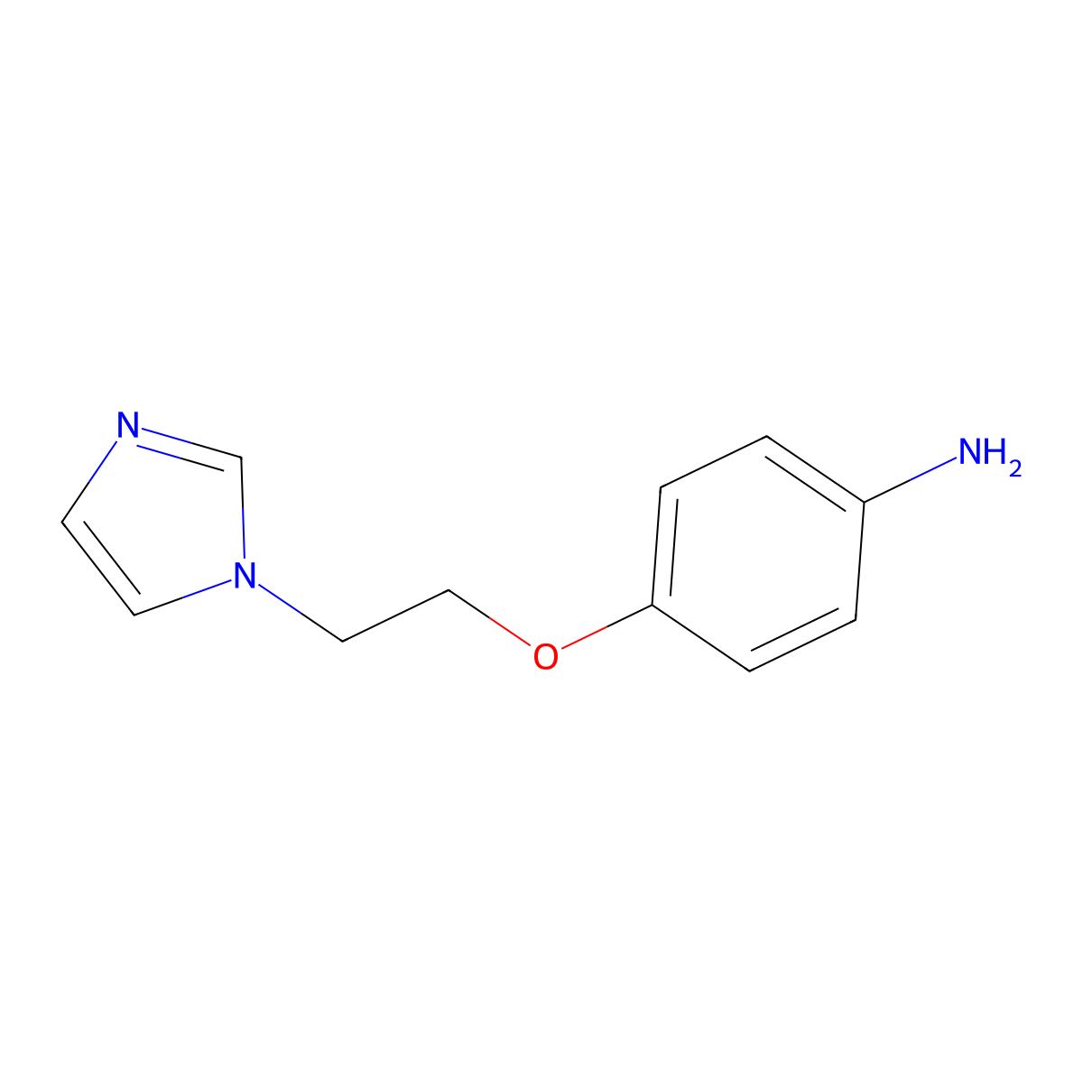4-[2-(1H-Imidazol-1-yl)ethoxy]aniline molecular structure, CAS 75912-83-3