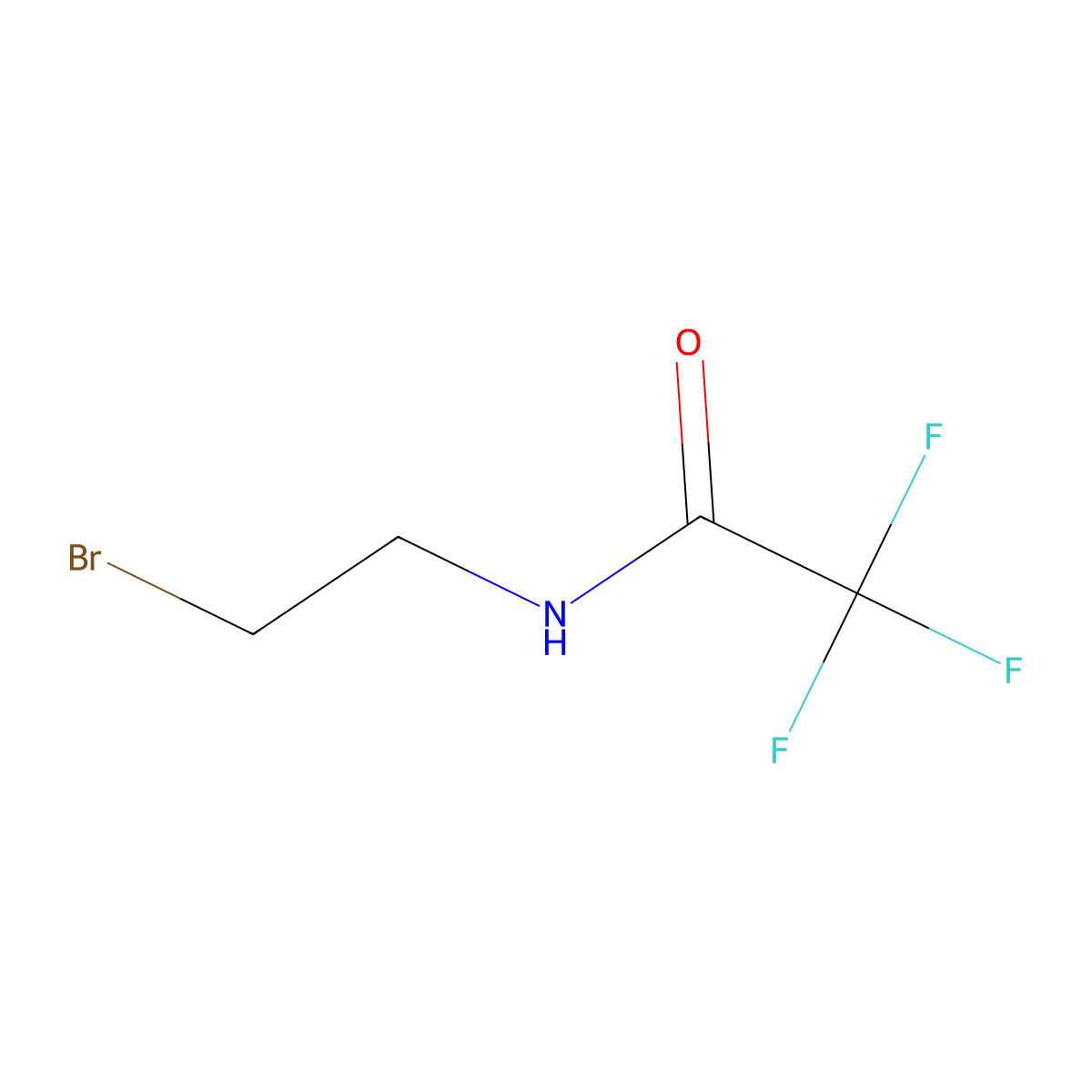 n-(2-Bromoethyl)-2,2,2-trifluoroacetamide molecular structure, CAS 75915-38-7