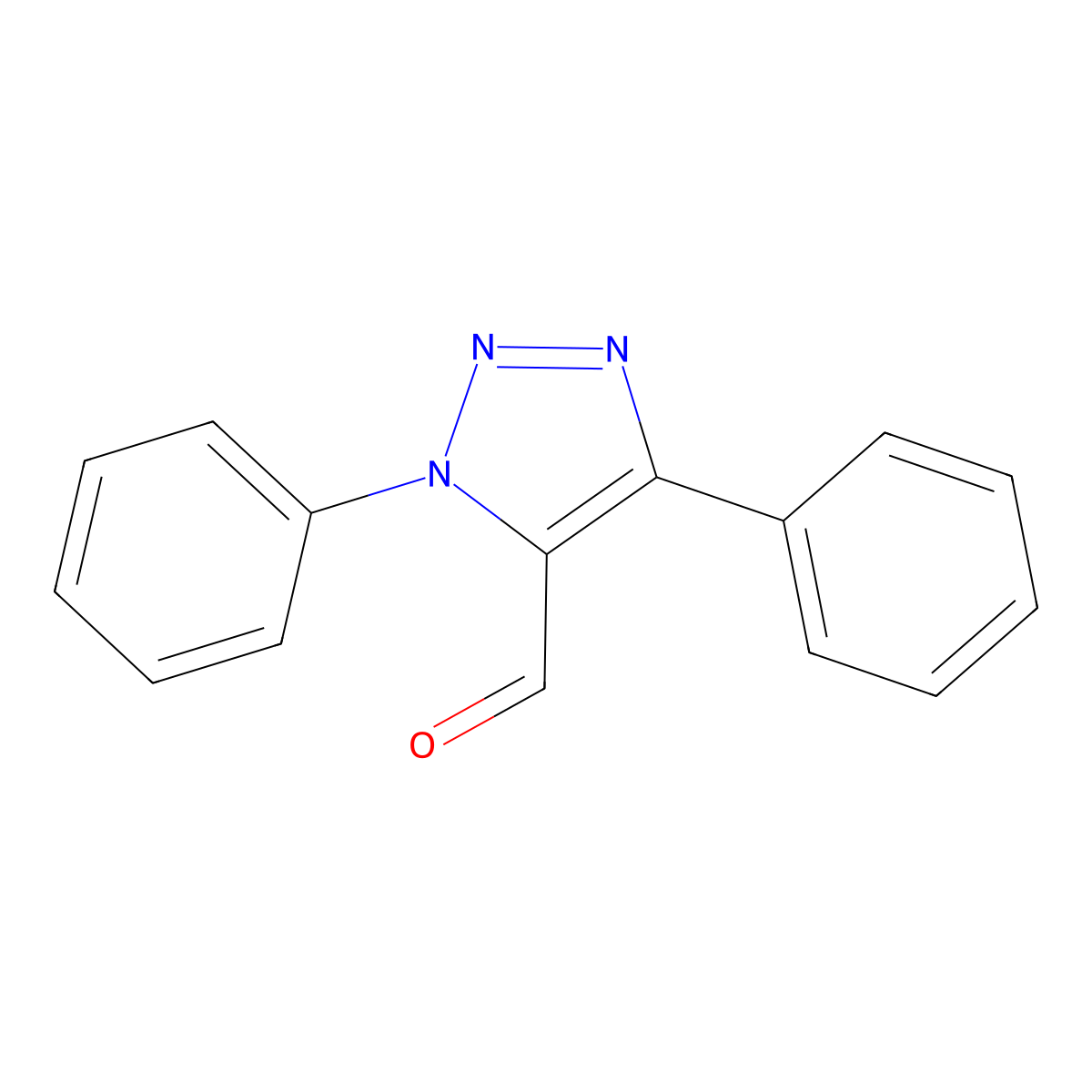 1,4-Diphenyl-1h-1,2,3-triazole-5-carbaldehyde molecular structure, CAS 75918-79-5