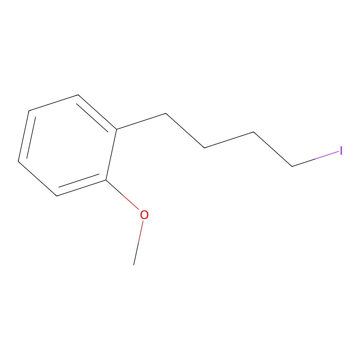 1-(4-Iodobutyl)-2-methoxybenzene molecular structure, CAS 75934-24-6