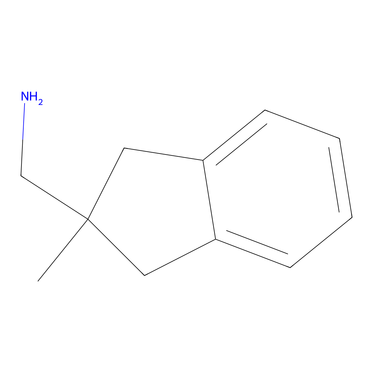 (2-methyl-2,3-dihydro-1H-inden-2-yl)methanamine molecular structure, CAS 759424-59-4