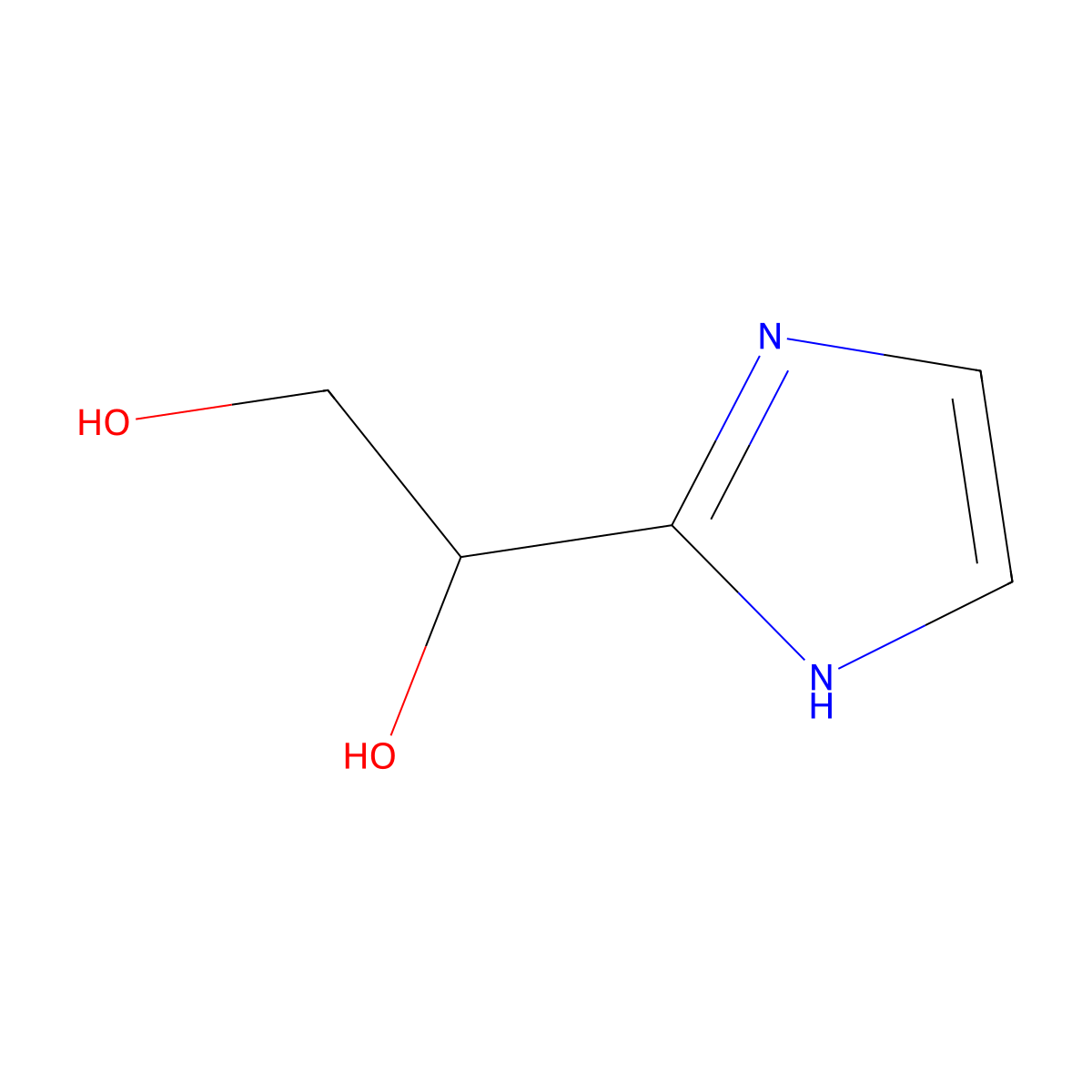 1-(1H-imidazol-2-yl)ethane-1,2-diol molecular structure, CAS 759441-61-7