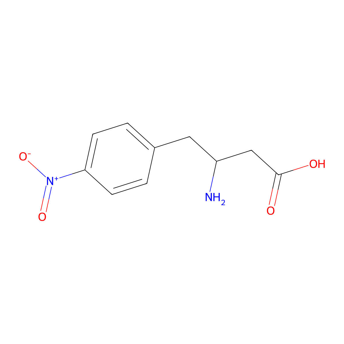 (R)-3-Amino-4-(4-nitrophenyl)butanoic acid molecular structure, CAS 759448-14-1