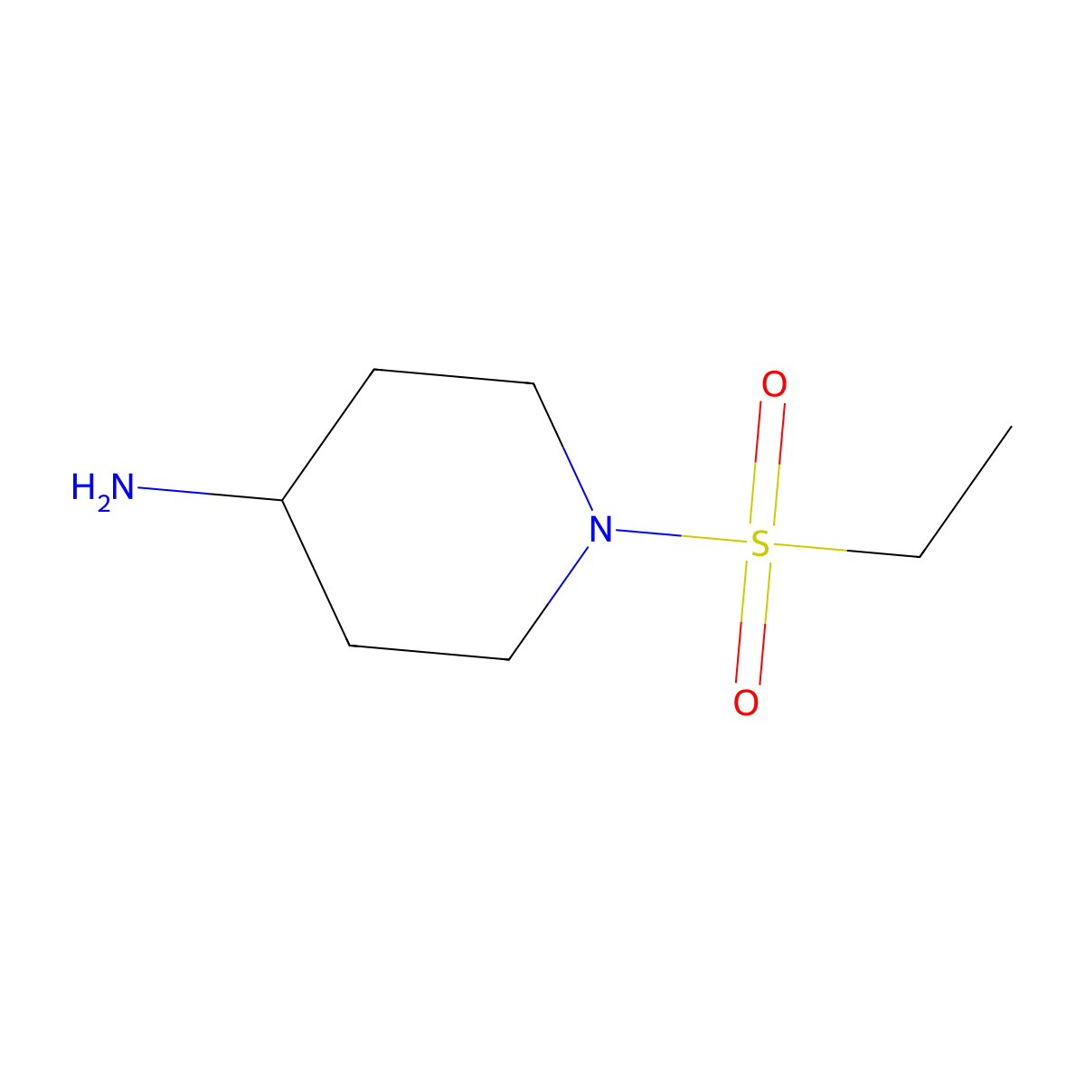 4-Amino-1-ethanesulfonylpiperidine molecular structure, CAS 759456-76-3