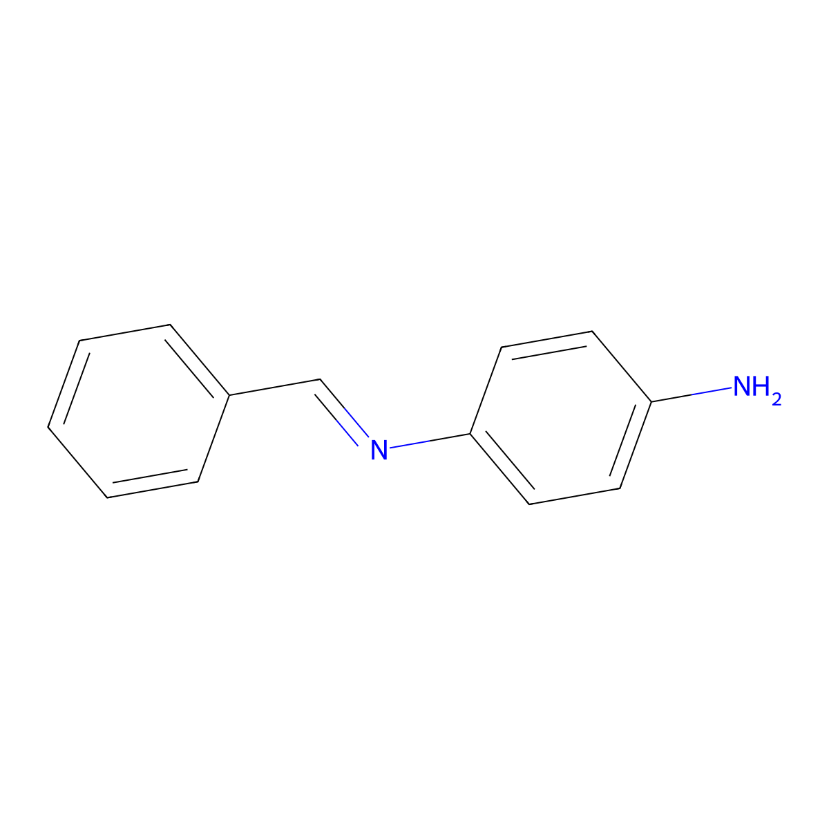 4-amino-N-(benzylidene)aniline molecular structure, CAS 7595-72-4