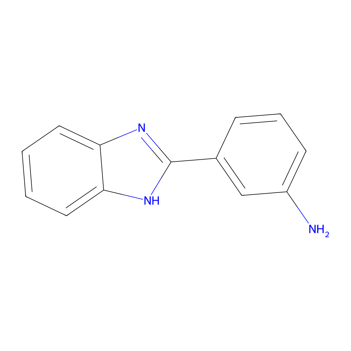 3-(1H-1,3-benzodiazol-2-yl)aniline molecular structure, CAS 7596-74-9