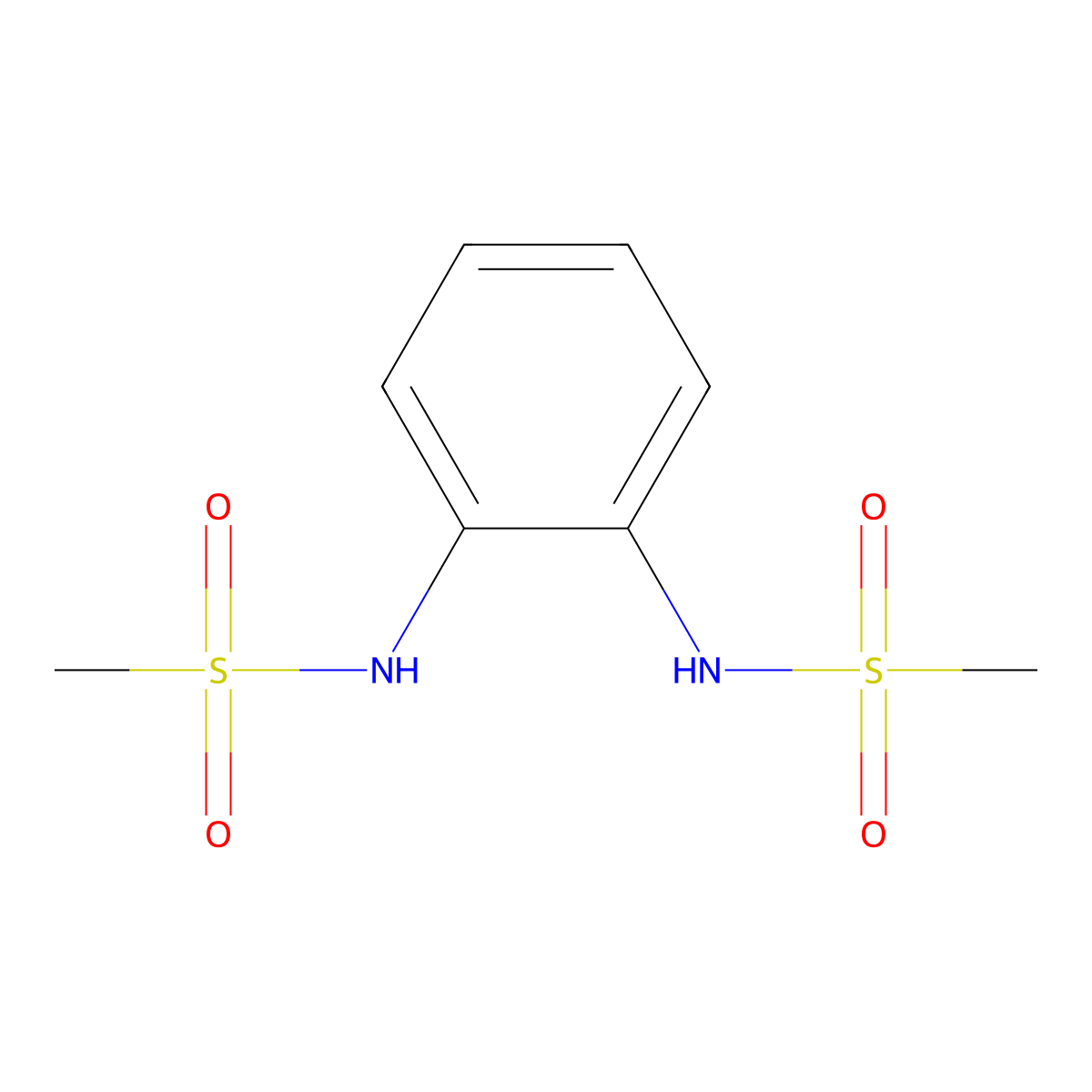 1,2-Bis(methanesulfonamido)benzene molecular structure, CAS 7596-80-7