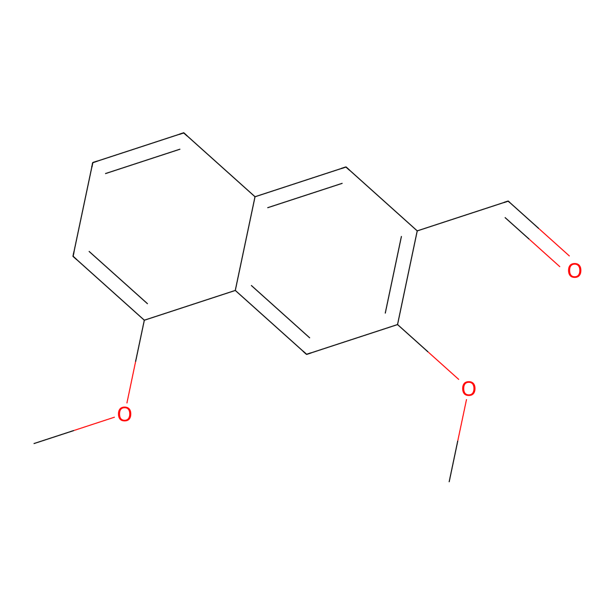 3,5-Dimethoxy-2-naphthaldehyde molecular structure, CAS 75965-82-1