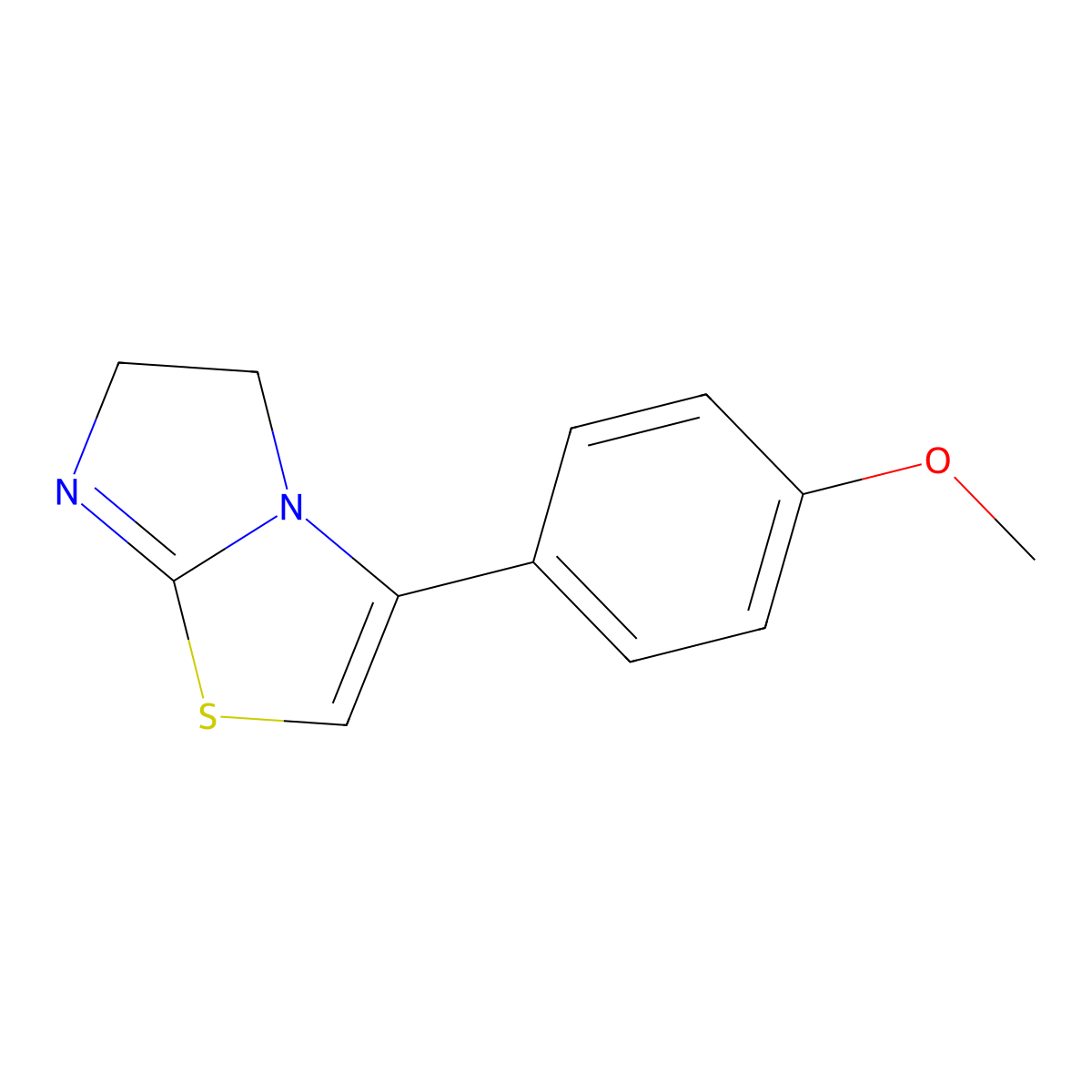3-(4-Methoxyphenyl)-5,6-dihydroimidazo[2,1-b][1,3]thiazole molecular structure, CAS 75967-66-7