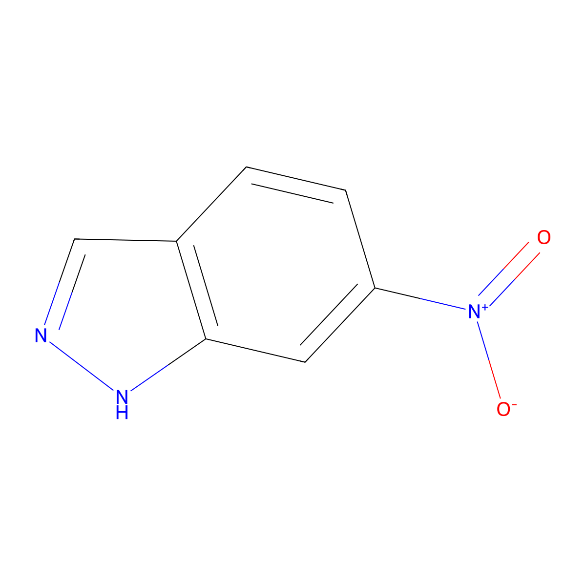 6-Nitroindazole molecular structure, CAS 7597-18-4